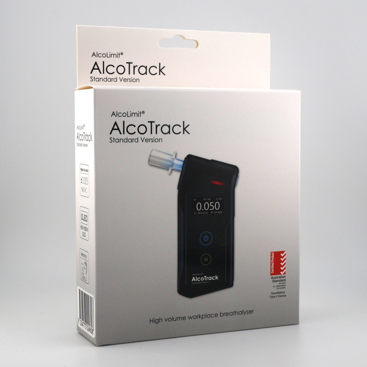 AlcoLimit AlcoTrack Breathalyser (ALCO-200) - Onsite Diagnostics - Australian Drug Tests and Training - Breathalyser - AlcoLimit Breathalysers Australia