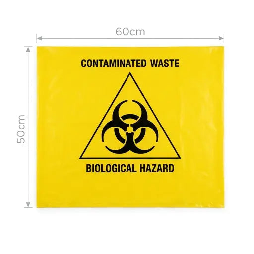 Biohazard Waste Bag - Pack of 10 (OD - H36B) - Onsite Diagnostics - Australian Drug Tests and Training - Drug Test Accessories - Onsite Diagnostics