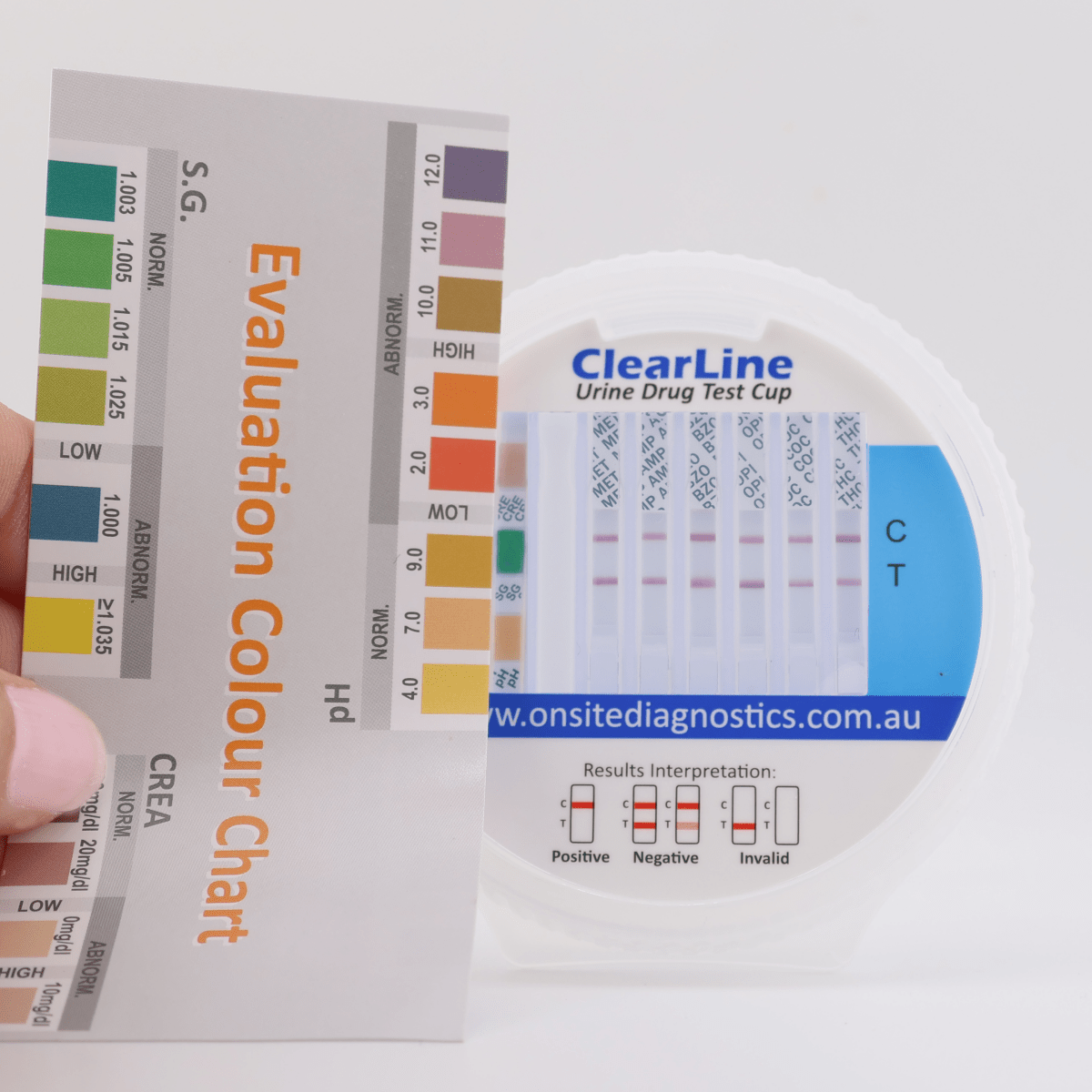 Onsite ClearLine 6 Advanced Urine Drug Test Tilt - Cup (OD - 202) - Onsite Diagnostics - Australian Drug Tests and Training - Urine Drug Test - Onsite Diagnostics
