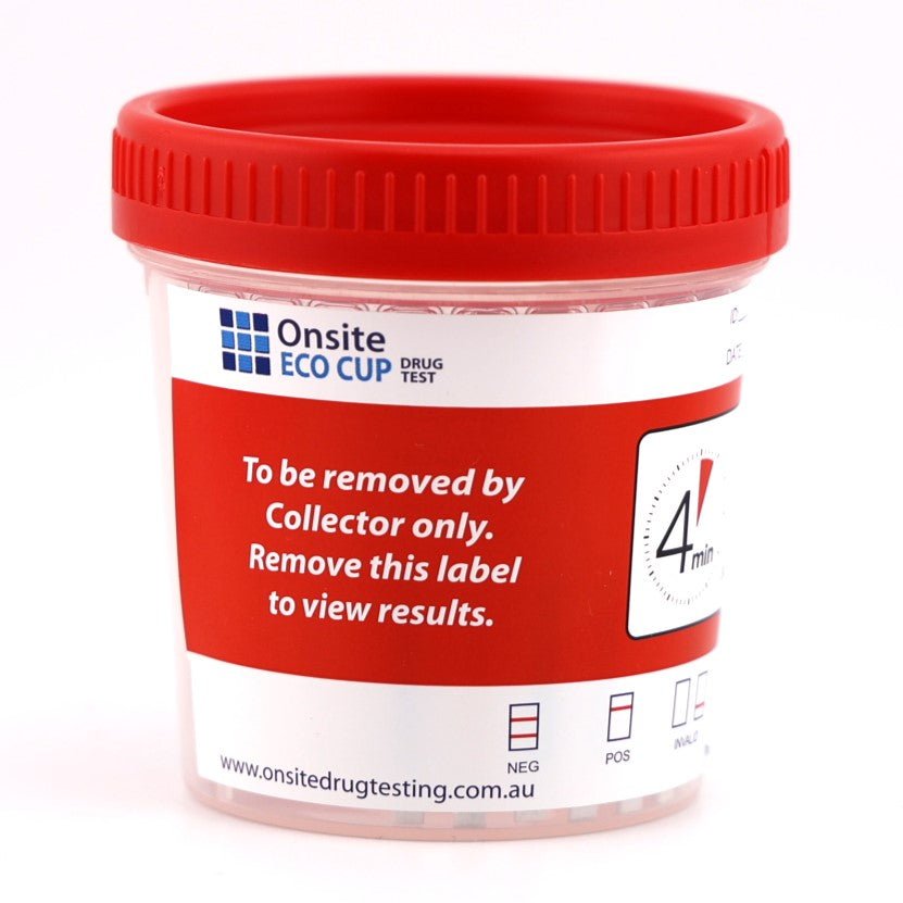 Onsite Eco 7 Advanced + Alcohol Urine Drug Test Cup (OD - 071A) - Onsite Diagnostics - Australian Drug Tests and Training - Urine Drug Test - Onsite Diagnostics