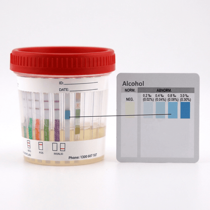 Onsite Eco 7 Advanced + Alcohol Urine Drug Test Cup (OD - 071A) - Onsite Diagnostics - Australian Drug Tests and Training - Urine Drug Test - Onsite Diagnostics