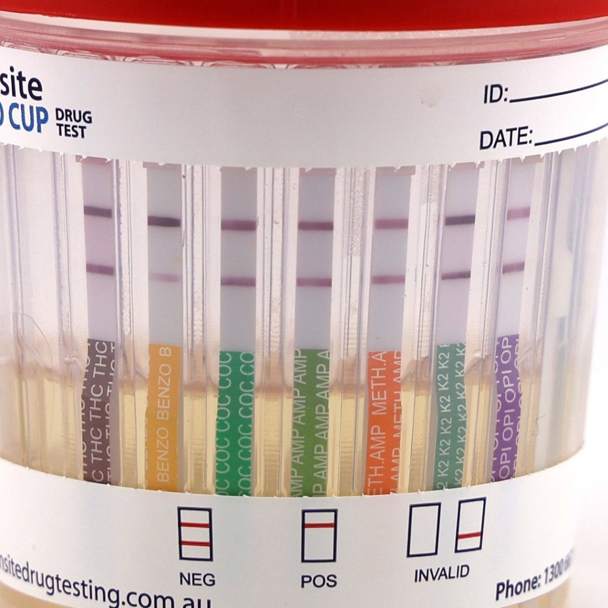 Onsite Eco 7 Advanced + Alcohol Urine Drug Test Cup (OD - 071A) - Onsite Diagnostics - Australian Drug Tests and Training - Urine Drug Test - Onsite Diagnostics