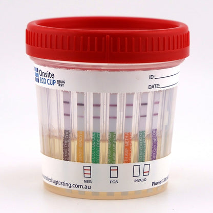 Onsite Eco 7 Advanced + Alcohol Urine Drug Test Cup (OD - 071A) - Onsite Diagnostics - Australian Drug Tests and Training - Urine Drug Test - Onsite Diagnostics