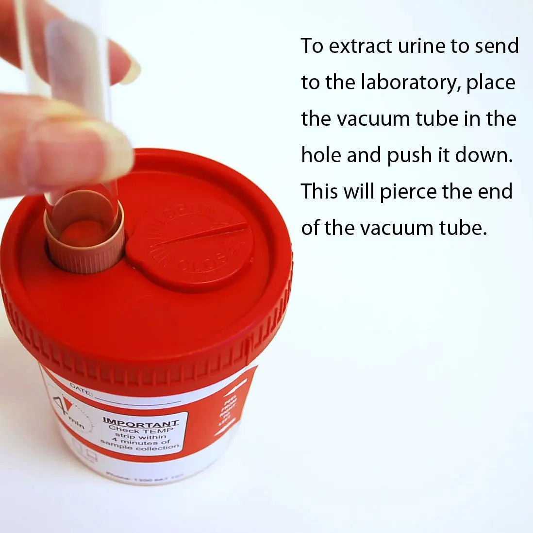 Onsite Eco 7 Advanced Urine Drug Test Cup Vacuum Lid (OD - 070A) - Onsite Diagnostics - Australian Drug Tests and Training - Urine Drug Test - Onsite Diagnostics