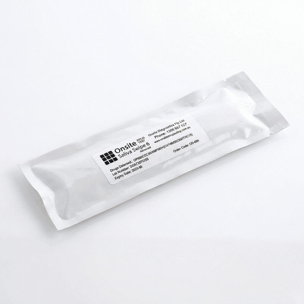 Onsite Saliva Swipe 6 Advanced Oral Fluid Drug Test (OD - 084) - Onsite Diagnostics - Australian Drug Tests and Training - Saliva Drug Test - Onsite Diagnostics