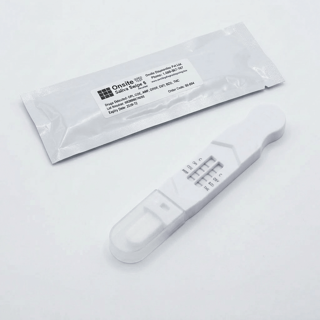 Onsite Saliva Swipe 6 Advanced Oral Fluid Drug Test (OD - 084) - Onsite Diagnostics - Australian Drug Tests and Training - Saliva Drug Test - Onsite Diagnostics